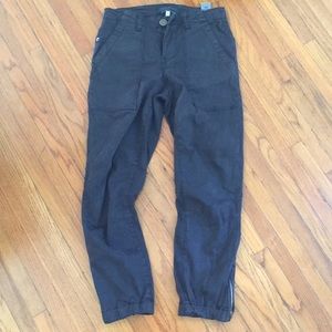 Black cargo inspired pants